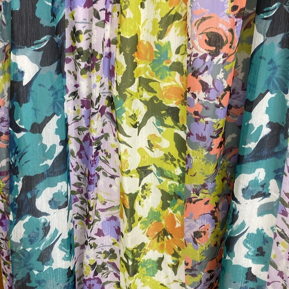 NWT Parker & Rowe Floral Faux Wrap Maxi Dress - Picture 5 of 8